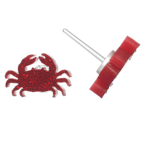 Crab Studs Hypoallergenic Earrings for Sensitive Ears Made with Plastic Posts