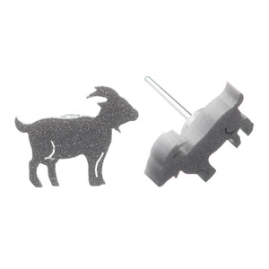 Goat Studs Hypoallergenic Earrings for Sensitive Ears Made with Plastic Posts