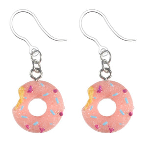 Donut Bite Dangles Hypoallergenic Earrings for Sensitive Ears Made with Plastic Posts