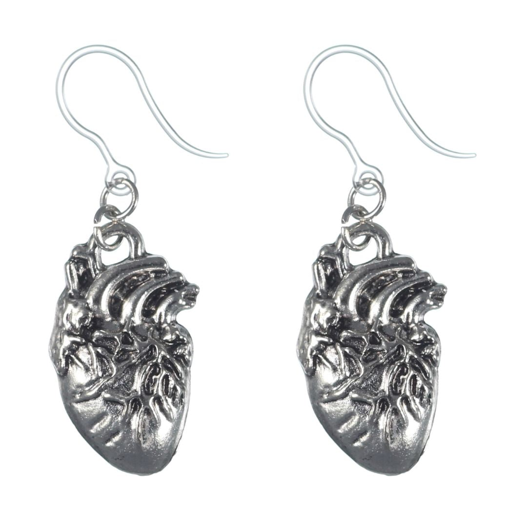 Anatomical sale heart earrings