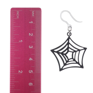 Spider Web Dangles Hypoallergenic Earrings for Sensitive Ears Made with Plastic Posts