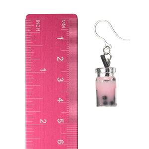 Milk Tea Boba Dangles Hypoallergenic Earrings for Sensitive Ears Made with Plastic Posts