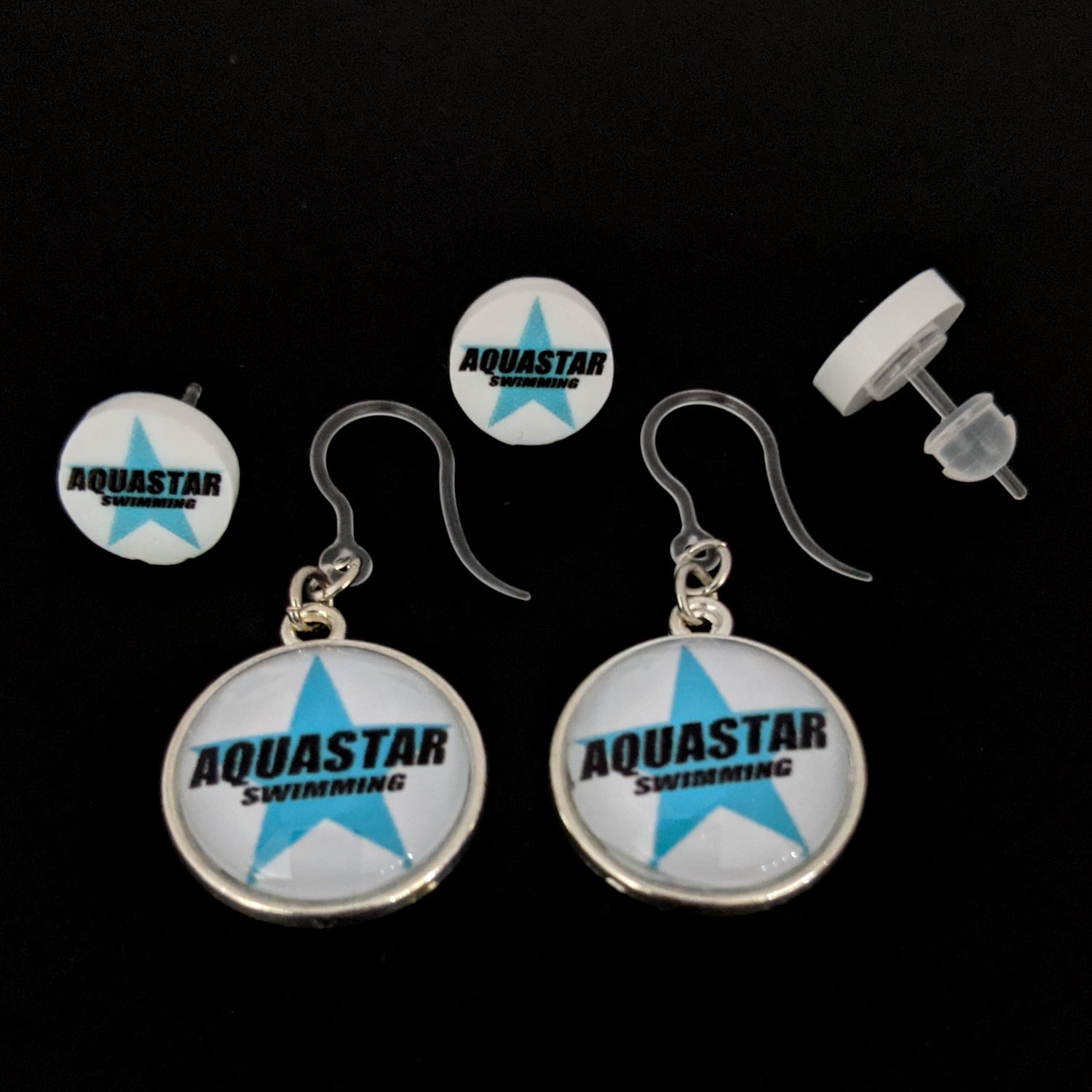 AQUASTAR Swimming Earrings (Dangles & Studs)