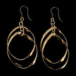 Infinity Rings Earrings (Dangles) - gold