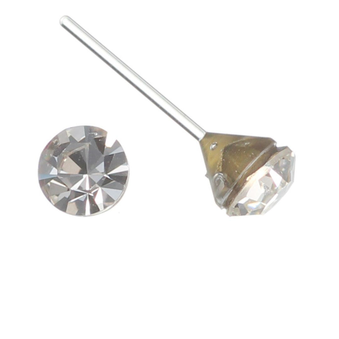 Simulated diamond & Coral opal stud earrings | Ratnali Jewels –  ratnalijewels