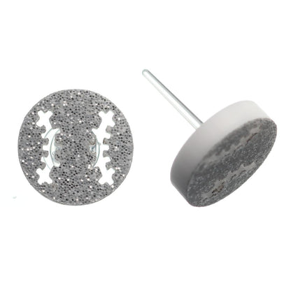 Glitter Baseball Studs