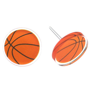 Glassy Sports Studs Hypoallergenic Earrings for Sensitive Ears Made with Plastic Posts