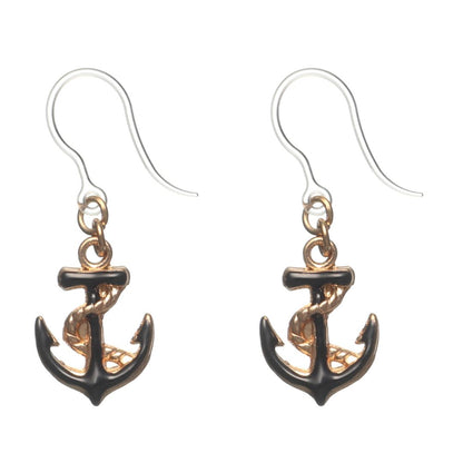 Anchor Dangles Hypoallergenic Earrings for Sensitive Ears Made with Plastic Posts