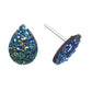 Teardrop Faux Druzy Studs Hypoallergenic Earrings for Sensitive Ears Made with Plastic Posts