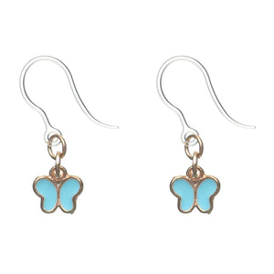 Pastel Butterfly Dangles Hypoallergenic Earrings for Sensitive Ears Made with Plastic Posts