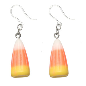 Candy Corn Dangles Hypoallergenic Earrings for Sensitive Ears Made with Plastic Posts