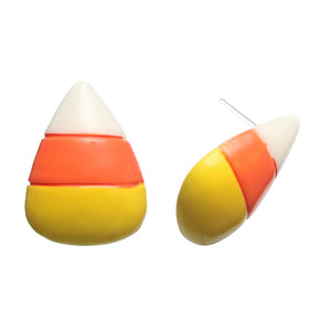 Exaggerated Candy Corn Studs Hypoallergenic Earrings for Sensitive Ears Made with Plastic Posts