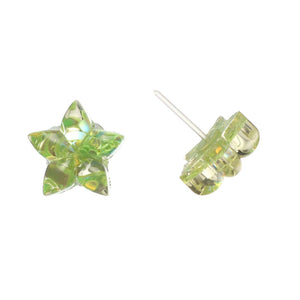 Confetti Star Studs Hypoallergenic Earrings for Sensitive Ears Made with Plastic Posts