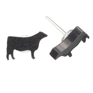 Cow Studs Hypoallergenic Earrings for Sensitive Ears Made with Plastic Posts