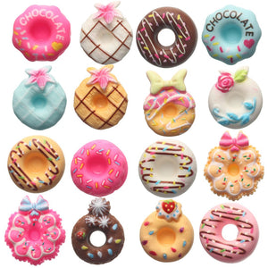 Exaggerated Decorated Donut Studs Hypoallergenic Earrings for Sensitive Ears Made with Plastic Posts