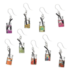 Fruit Tea Dangles Hypoallergenic Earrings for Sensitive Ears Made with Plastic Posts