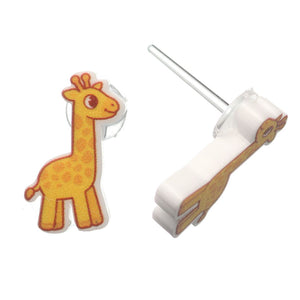 Giraffe Studs Hypoallergenic Earrings for Sensitive Ears Made with Plastic Posts
