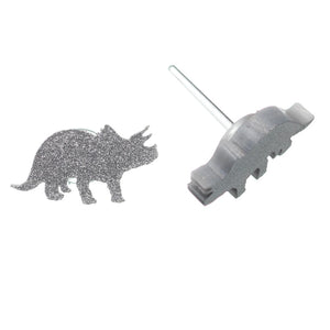 Triceratops Studs Hypoallergenic Earrings for Sensitive Ears Made with Plastic Posts