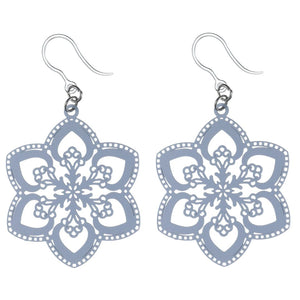 Spring Snowflake Dangles Hypoallergenic Earrings for Sensitive Ears Made with Plastic Posts