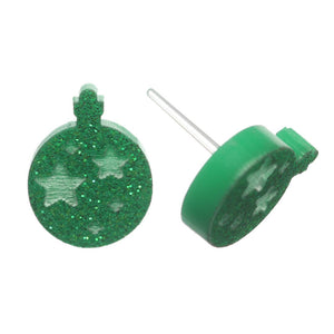 Christmas Ornament Studs Hypoallergenic Earrings for Sensitive Ears Made with Plastic Posts