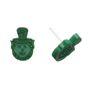 Leprechaun Studs Hypoallergenic Earrings for Sensitive Ears Made with Plastic Posts