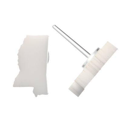Mississippi Studs Hypoallergenic Earrings for Sensitive Ears Made with Plastic Posts