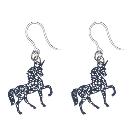 Dainty Unicorn Dangles Hypoallergenic Earrings for Sensitive Ears Made with Plastic Posts
