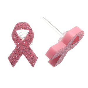 Ribbon Studs Hypoallergenic Earrings for Sensitive Ears Made with Plastic Posts