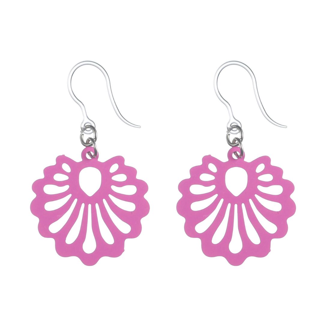 Shell Dangles Hypoallergenic Earrings for Sensitive Ears Made with Plastic Posts