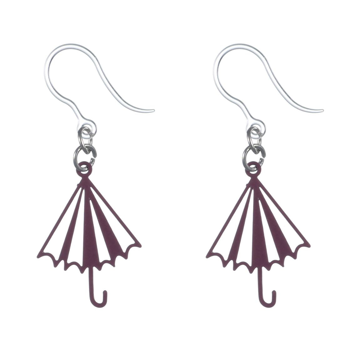 Umbrella Dangles Hypoallergenic Earrings for Sensitive Ears Made with Plastic Posts