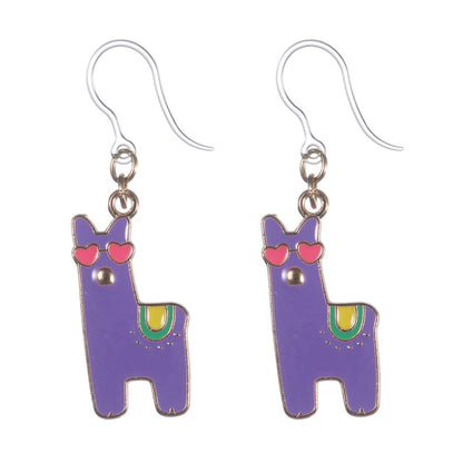 Alpaca Dangles Hypoallergenic Earrings for Sensitive Ears Made with Plastic Posts