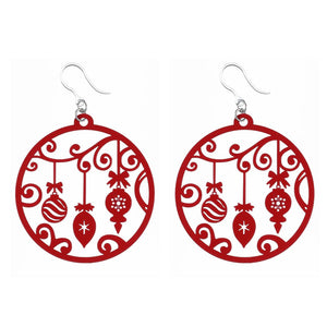Large Ornament Dangles Hypoallergenic Earrings for Sensitive Ears Made with Plastic Posts