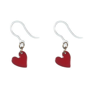 Paint Drop Heart Dangles Hypoallergenic Earrings for Sensitive Ears Made with Plastic Posts