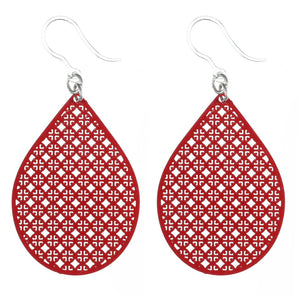 Tennis Racquet Dangles Hypoallergenic Earrings for Sensitive Ears Made with Plastic Posts