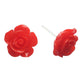Large Shiny Rose Studs