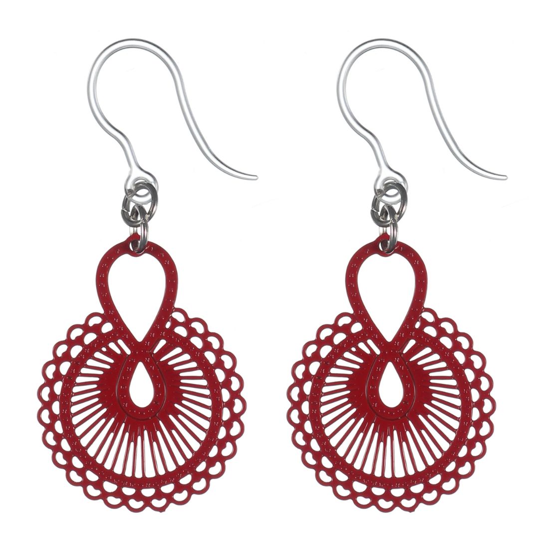 Decorative Gourd Dangles Hypoallergenic Earrings for Sensitive Ears Made with Plastic Posts