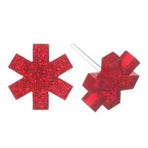Star of Life Studs Hypoallergenic Earrings for Sensitive Ears Made with Plastic Posts