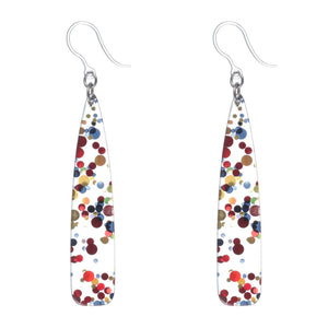 Celluloid Bubble Dangles Hypoallergenic Earrings for Sensitive Ears Made with Plastic Posts