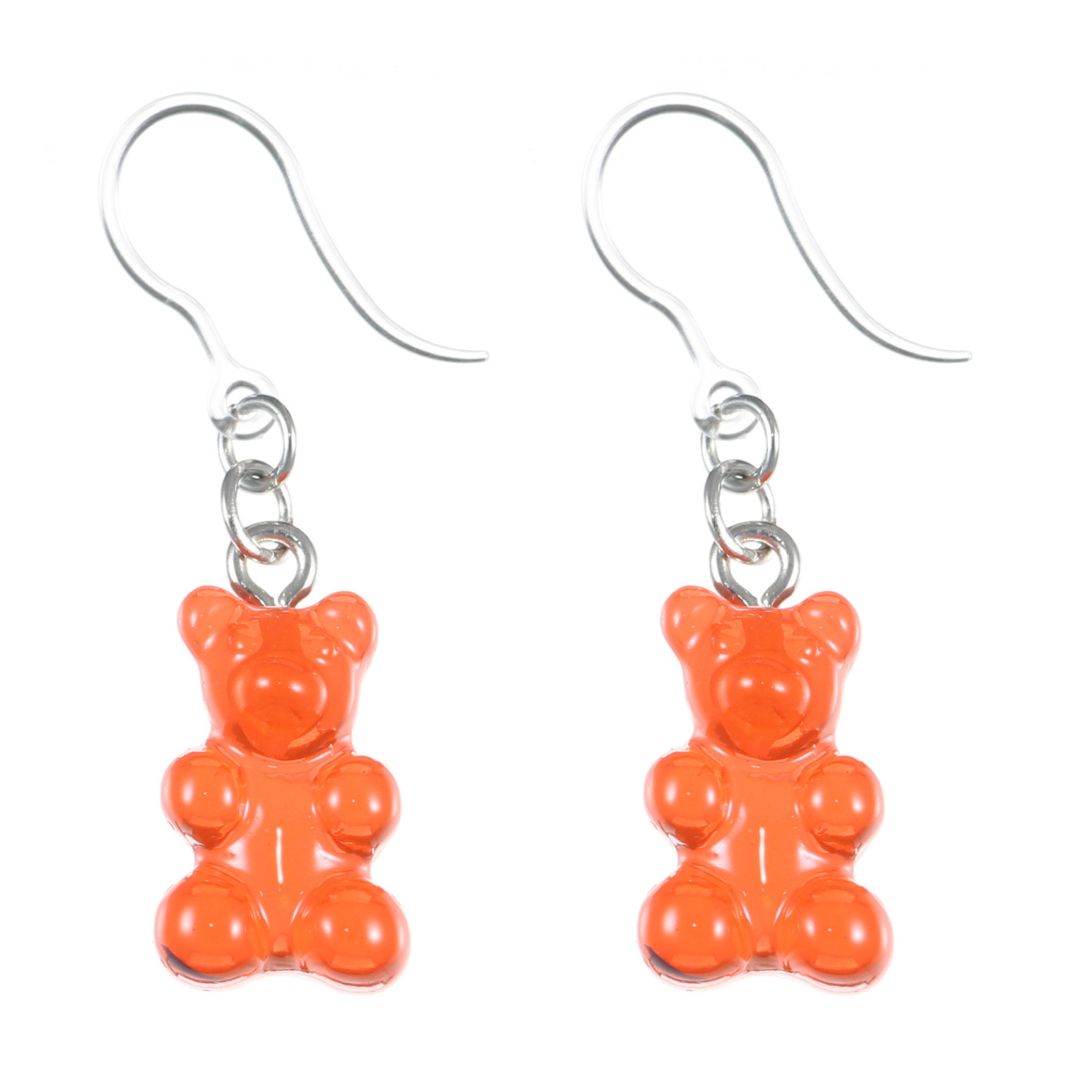 Gummy Bear Drop Dangles Hypoallergenic Earrings for Sensitive Ears Made with Plastic Posts