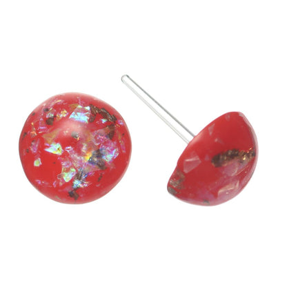 Gold Fleck Button 10mm Studs