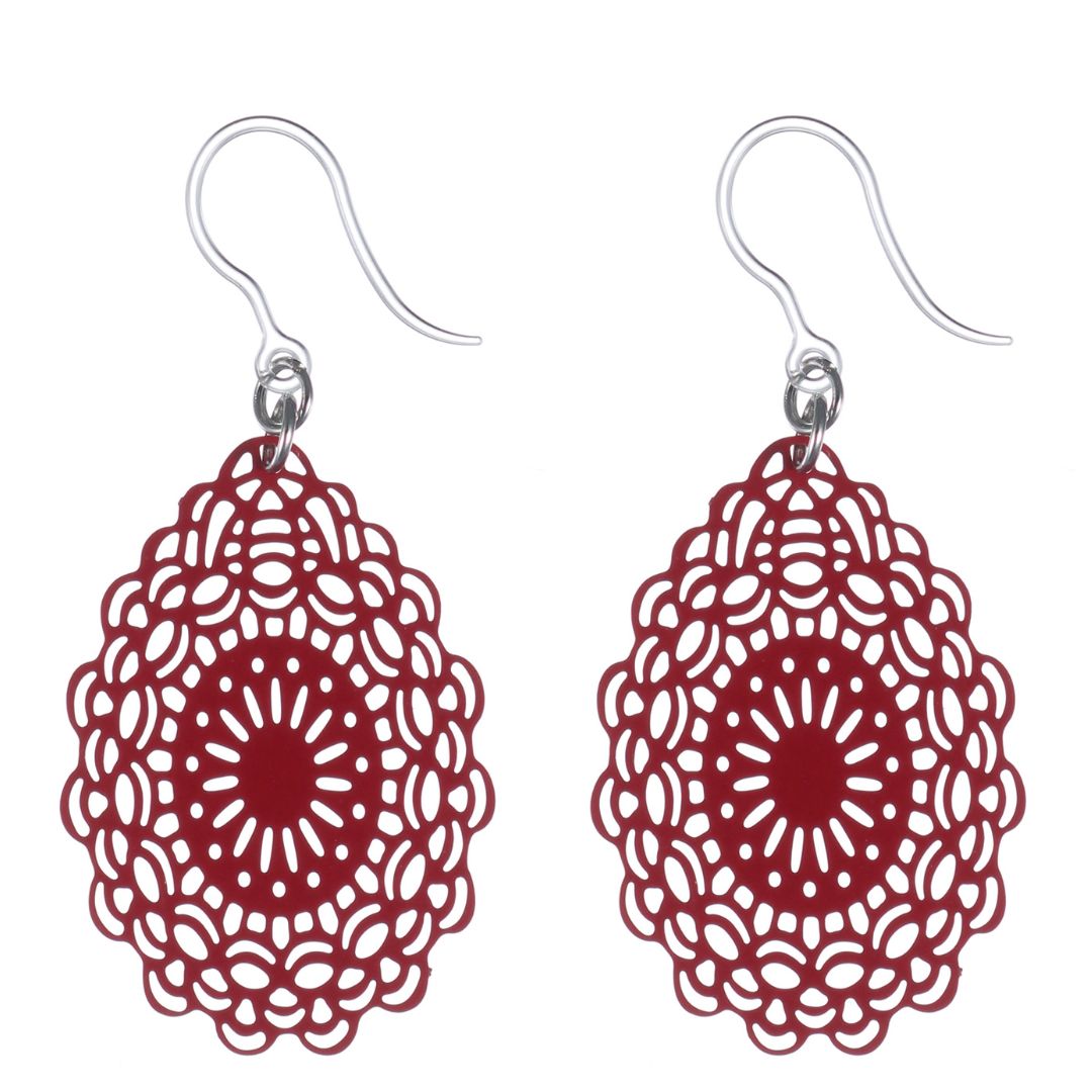 Pendant Dangles Hypoallergenic Earrings for Sensitive Ears Made with Plastic Posts