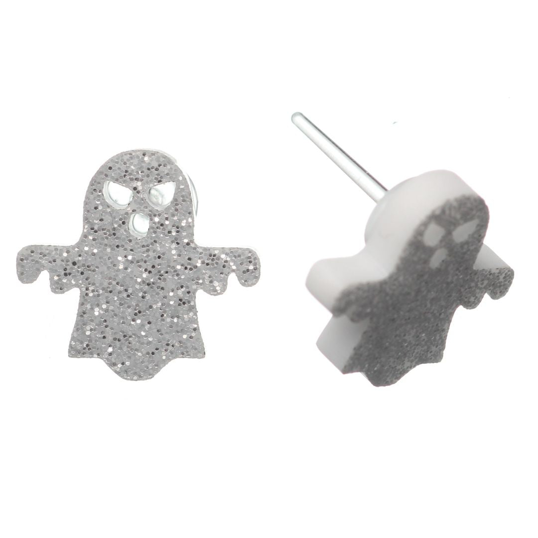 Ghost Studs Hypoallergenic Earrings for Sensitive Ears Made with Plastic Posts