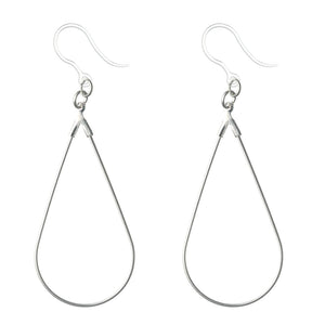 Teardrop Clothespin Dangles Hypoallergenic Earrings for Sensitive Ears Made with Plastic Posts
