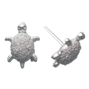 Tiny Turtle Studs Hypoallergenic Earrings for Sensitive Ears Made with Plastic Posts