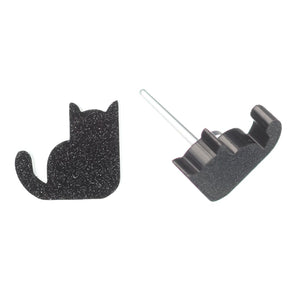 Sitting Cat Studs Hypoallergenic Earrings for Sensitive Ears Made with Plastic Posts