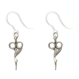 Scissor Dangles Hypoallergenic Earrings for Sensitive Ears Made with Plastic Posts