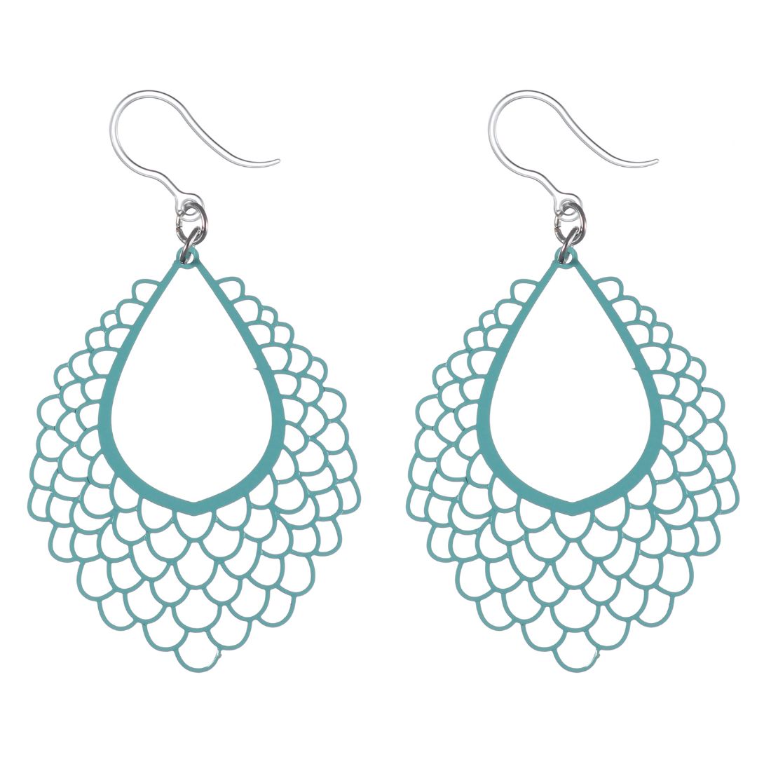 Water Droplet Dangles Hypoallergenic Earrings for Sensitive Ears Made with Plastic Posts