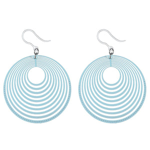 Stacked Hanging Hoop Dangles Hypoallergenic Earrings for Sensitive Ears Made with Plastic Posts