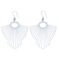 Large Flying Pendant Earrings (Dangles) - white