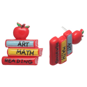 Exaggerated Teacher Studs Hypoallergenic Earrings for Sensitive Ears Made with Plastic Posts